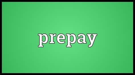 prepaid synonym